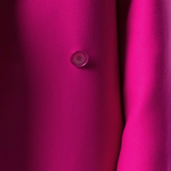 Stella McCartney Double Breasted Mid-Length Coat. Fuchsia. Sz. 42 IT / 6-8 US - Picture 8 of 10